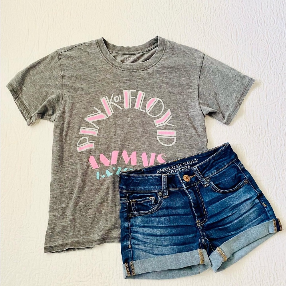 AEO- Super stretch denim shorts // EUC